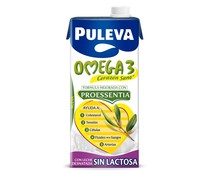 Preparado lacteo desnatado, sin lactosa y enriquecido con ácido oleico y Omega 3 PULEVA Omega 3 1 l.
