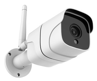 Cámara exterior de seguridad WIFI MUVIT iO, full HD 1080P, visión automática, audio bidireccional, MicroSD, control con App.