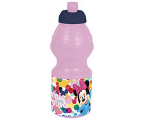 Botella deportiva infantil color rosa con diseño Minnie,  0,4 litros, STOR.
