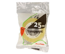 Rollo de 25 metros de cinta adhesiva transparente PRODUCTO ALCAMPO.