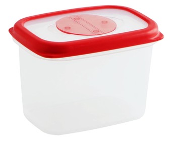 Recipiente hermético rectángular de plástico con tapa, Frigo box, 0,60 litros, 14x10x10cm. QUID. Recipiente hermético rectángular de plástico con tapa, Frigo box, 0,60 litros, 14x10x10cm. QUID.