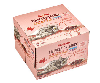 Alimento gatos húmedo, bolsas de carne y pescado en salsa PRODUCTO ALCAMPO 24 uds. x 100 g Alimento gatos húmedo, bolsas de carne y pescado en salsa PRODUCTO ALCAMPO 24 uds. x 100 g