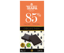 Chocolate negro 85 % cacao TRAPA COLLECTION 85 g.