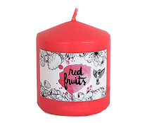 Vela aromática frutos rojos 8cm, ACTUEL.