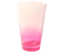 Vaso Petek con capacidad de 40 centílitros, color rosa efecto degradado PASABAHCE.