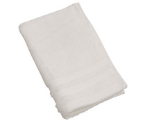 Toalla de tocador 100% algodón color blanco, 500g/m² de densidad, ACTUEL. Toalla de tocador 100% algodón color blanco, 500g/m² de densidad, ACTUEL.