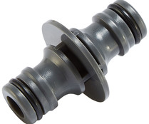 Conector doble para manguera, GARDEN STAR ALCAMPO.