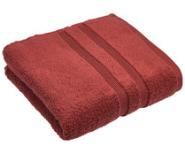 Toalla de ducha, 100% algodón, densidad de 500g/m², color granate, ACTUEL.