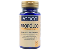 Complemento alimenticio a base de Propóleo, especies vegetales, vitaminas y minerales SANON 100 Cápsulas.