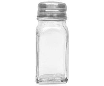 Salero o pimentero de cristal con tapa de acero, ESSENTIAL. Salero o pimentero de cristal con tapa de acero, ESSENTIAL.