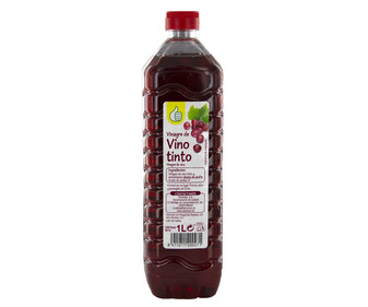 Vinagre de vino tinto, PRODUCTO ECONÓMICO ALCAMPO botella de 1 l. Vinagre de vino tinto, PRODUCTO ECONÓMICO ALCAMPO botella de 1 l.