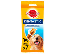 Snack dental para perros de talla grande PEDIGREE DENTASTIX 7 uds. 270 g.
