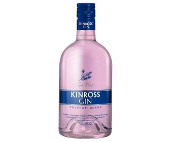 Ginebra nacional premium selección triple destilación KINROSS BERRY botella de 70 cl. Ginebra nacional premium selección triple destilación KINROSS BERRY botella de 70 cl.