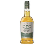 Whisky single malt de calidad premium, elaborado en España DYC botella de 70 cl.