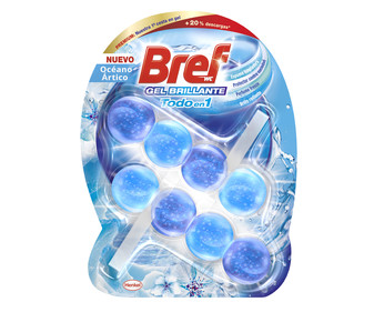 Pastillas WC Océano Artico Todo en 1 BREF GEL BRILLANTE 2 uds. x 42 uds. Pastillas WC Océano Artico Todo en 1 BREF GEL BRILLANTE 2 uds. x 42 uds.