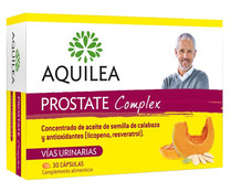 Complemento alimenticio (concentrado de aceite de semilla de calabaza y antioxidantes) AQUILEA Prostate complex 30 uds.