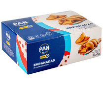 Empanadas precocidas y congeladas rellenas de carne PAN Snack on 600 g.