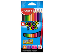 12 lápices de colores, Color Peps, MAPED.