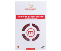 Lomo de bellota ibérico (50% raza ibérica), cortado en lonchas MONTESANO 100 g.