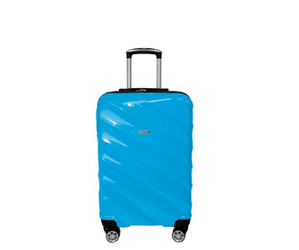Maleta grande rígida de 75 centímetros, 8 ruedas ABS, color azul pitufo, AIRPORT ALCAMPO. Maleta grande rígida de 75 centímetros, 8 ruedas ABS, color azul pitufo, AIRPORT ALCAMPO.