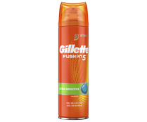 Gel de afeitado especial pieles sensibles GILLETTE Fusion 5 200 ml.