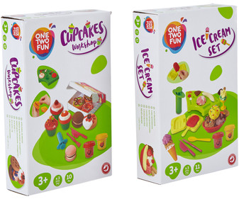 Juegos de plastilina con accesorios y 3 botes de pasta para moldear de colores ONE TWO FUN ALCAMPO. Juegos de plastilina con accesorios y 3 botes de pasta para moldear de colores ONE TWO FUN ALCAMPO.
