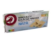 Galletas barquillos rellenos con sabor nata PRODUCTO ALCAMPO 200 g.