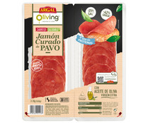 Jamón curado de pavo cortado en lonchas ARGAL Oliving 2 x 35 g.