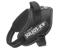 Arnés regulable para perros con reflectante color negro JULIUS K9 talla mini (7- 15 kg) 1 ud. 
