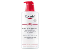 Loción corporal hidrantante ultraligera para pieles muy secas y sensibles EUCERIN PH5 400 ml.