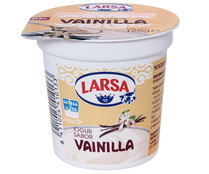 Yogur con sabor a vainilla LARSA envase de 125 gr