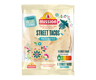Tortillas de maíz y trigo MISSION STREET TACOS 8 uds. 200 g. Tortillas de maíz y trigo MISSION STREET TACOS 8 uds. 200 g.