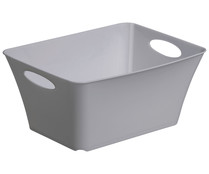 Cesta de ordenación o para ropa, color gris, 5 litros de capacidad, ACTUEL. Cesta de ordenación o para ropa, color gris, 5 litros de capacidad, ACTUEL.