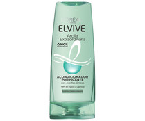 Acondicionador purificante para cabellos normales con tendencia a engrasarse ELVIVE Arcilla extraordinaria 300 ml.