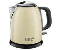 Hervidor de agua RUSSELL HOBBS Plus+ Cream Mini 24994-70, 1L, 2400W, base 360°.