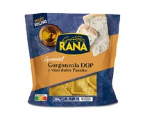 Pasta fresca al huevo rellena de queso con DOP Gorgonzola y vino dulce Passito RANA Gourmet 250 g.