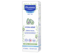 Crema facial hidratante para bebé MUSTELA Hydra bebé 40 ml.