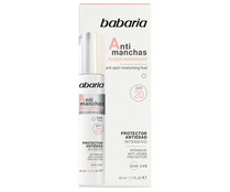 Fluido hidratante antiedad con acción anti manchas BABARIA 50 ml.
