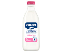 Leche fresca de vaca desnatada PULEVA 1 l.