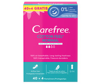 Protege slips transpirables con fragancia fresca CAREFREE Fresh 40 uds.