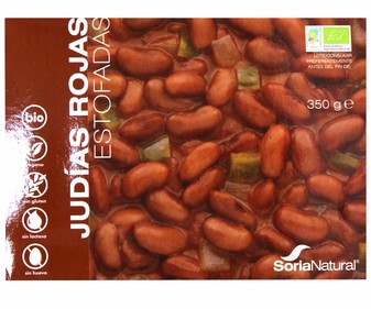 Judías rojas estofadas ecológicas SORIA NATURAL 300 g. Judías rojas estofadas ecológicas SORIA NATURAL 300 g.