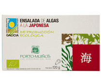 Ensalada de algas a la japonesa de producción ecológica PORTO-MUIÑOS 90 g.