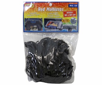 Red multiusos para automóvil, con 6 puntos de fijación y medidas de 80x60 centímetros ROLMOVIL. Red multiusos para automóvil, con 6 puntos de fijación y medidas de 80x60 centímetros ROLMOVIL.