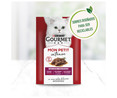 Comida para gatos adultos  a base de buey, ternera y cordero GOURMET 6 uds. 50 g.