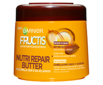 Mascarilla capilar nutritiva y fortificante para cabellos dañados y muy secos FRUCTIS Nutri repair de Garnier 300 ml.