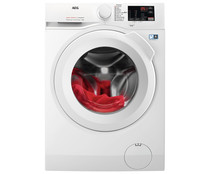 Lavadora AEG L6FBI947P capacidad de carga: 9KG, clasificación energética: A, 1400RPM, H: 84,7cm, A: 59,7cm, F: 63,6cm.
