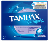 Tampones ligeros con aplicador TAMPAX Compak lites 24 uds