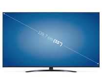 Televisión 139,7 cm (55") QNED LG 55NANO766QA 4K, HDR 10 PRO, SMART TV, WIFI, BLUETOOTH, TDT T2, USB reproductor, y grabador 3HDMI, 50HZ.