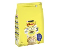 Pienso para gatos adultos a base de bacalao FRISKIES bolsa 4 kg.
