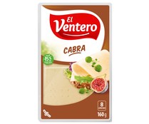Queso lonchas tierno de cabra EL VENTERO 160 g.